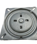 Heavy Duty Bar Stool Swivel Plate With Memory Spring Return, 6.75 Inch Square Flat Mechanism, 51 Ball Bearings, 500 Lb Capacity, Made In The USA