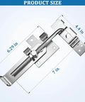 Secure, heavy duty barn door latch with cam style lock prevents unintended movement and forced entry, while a versatile 7 inch design fits barn and bi-parting doors for stable, smooth operation and enhanced security.