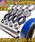 Heavy Duty Switch 2 Front Wheel Bearing Rebuild Kit With Axle Sleeve For Scag Lawn Mowers 43581 482621 482622 43584