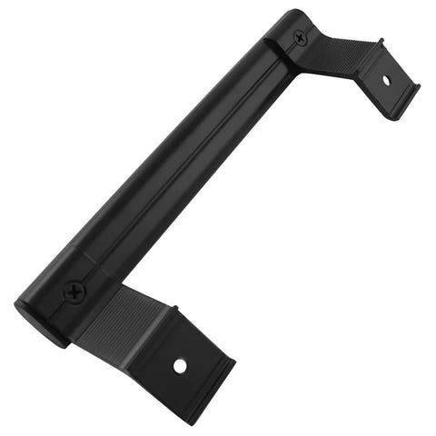 Black Aluminum Alloy Handle With Screws 47x200mm Heavy Duty Sliding Barn Door Knob for Glass Gates Garages and Cabinets