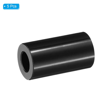 Heavy Duty Aluminum Spacers M10 Five Pack With Three Quarter Inch Outer Diameter And One And A Half Inch Length Black Anodized Standoffs