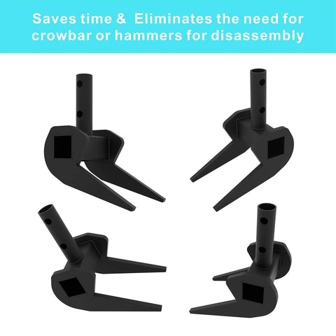 Heavy Duty Pallet Buster Tool Pallet Breaker For Quick And No Fuss Pallet Disassembly And Deck Board Removal Puller Industrial Grade Metal 8mm Thick Fits Boards Up To 3.32 Inches Wide Black Wdwlbsm