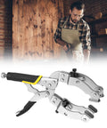 Heavy Duty Locking C Clamp For Welding And Woodworking QWORK 11 Inch Length With 2 To 3.5 Inch Jaw Opening 4 Pads And Rubber Handle