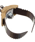 Heavy Duty 3 Inch C Cutter Cable Cleaning Tool For Drain Lines Grabs Debris And Twists It Onto Cable Head For Fast Wall To Wall Cleaning Clears Grease Debris And Tough Blockages In Residential And Commercial Pipes, close-up view showing metal blades and attachment point.