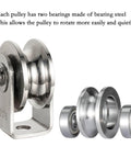 Cable Pulley Wheel Heavy Duty, Fixed Pulley Block, Bearing Inside for Pulley System Gym Equipment