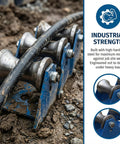 Industrial Cable Pulley For Large Scale Laying And Wire Pulling Tools, Heavy Duty Steel Sheave in use on construction site.