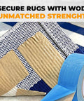 Heavy Duty Double Sided Carpet Tape 2 Inch By 25 Feet Keeps Rugs In Place Indoors And Outdoors Non Slip Residue Free Rug Grip