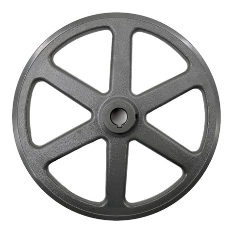 Heavy Duty Cast Iron V Belt Pulley With 12.25 Inch Outer Diameter And 1 Inch Bore One Groove Motor Pulley For A 3L And 4L V Belts