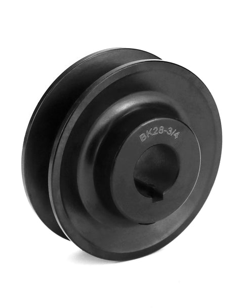 Heavy Duty Cast Iron V Belt Pulley With Three Quarters Inch Bore, 2.95 Inch Outer Diameter, 1 Groove, Compatible With QWORK BK2834
