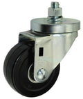 3” Replacement Heavy Duty Caster with Easy Rolling Ball Bearings for GoJak Models 4107, 4500, 4520 – Side view of single caster