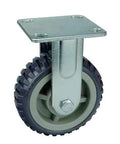 6" inch heavy duty caster wheel 617 lbs fixed pp core - pu - top plate mount, suitable for CNC and automation, side view