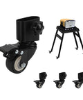 Heavy Duty Caster Wheel Kit With 360 Degree Swivel And Brake for Ninja XSKUNSTAND, steel construction for Ninja grills and ovens