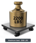 Four Pack Leveling Casters With Adjustable Height For Heavy Duty Swivel Plate Retractable Caster Wheels Set Of Four For Workbenches Machines Equipment And Shelves, Industrial Mobility And Stability, 2200 Lbs Capacity with weight on top