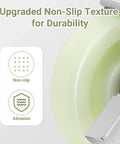 Close-up of the non-slip texture on a 5-inch caster wheel, highlighting upgraded durability features for heavy duty use in industry.