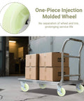 Cart loaded with boxes using Heavy Duty Caster Wheels 6 Inch - 4500 LBS, PP Plate Castor Set of 4 with Double Ball Bearings, non-marking.