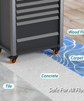 4 Inch Swivel Caster Wheels With Safety Total Lock And 360 Degree Rotation Heavy Duty Plate Casters Total Capacity 1200 Lbs For Flight Cases Mobile Workstations Trolleys Pack Of 4 Orange used on various flooring including tile, carpet, concrete, and wood.