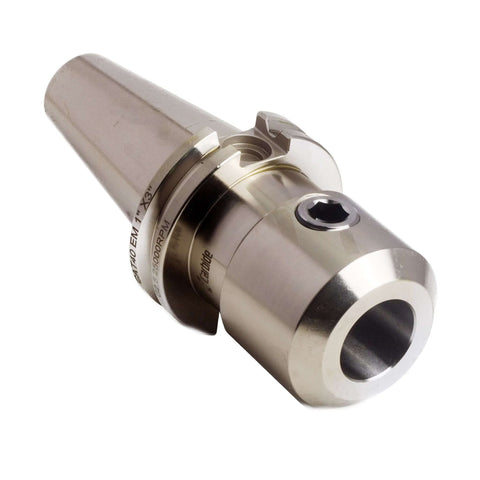 Heavy Duty CAT40 Side Lock End Mill Holder 1.0 Inch Shank 3.0 Inch Length Weldon Style Precision Ground Carbon Steel TIR 0.0002 Inch 25000 RPM USA Made