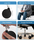 4 Inch Extra Large Chair Wheels 5 Pcs Heavy Duty Twin Office Chair Casters Replacement Seven Sixteenth Inch By Seven Eighth Inch Grip Ring For Furniture Hardwood Floors Desks Provides Stable Glide On Wood Carpet Rugs illustration