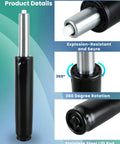 Heavy Duty Adjustable Office Chair Hydraulic Cylinder Replacement Supports Up To 1000 Pounds with stainless steel lift rod