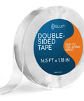 Heavy Duty Double Sided Tape 16.5 Feet Clear Mounting Tape For Walls And Surfaces Crazy Sticky Yet Gentle On Walls Removable Adhesive