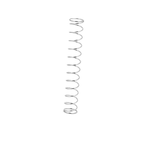 Heavy Duty Compression Spring 304 Stainless Steel, 6mm Outer Diameter, 0.4mm Wire Diameter, 40mm Free Length, silver tone, side view
