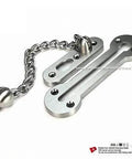 Extra Thick Door Chain Lock With 3mm SUS304 Stainless Steel Die Cast Heavy Duty Inside Door Security Chain Guard Brushed Nickel Finish