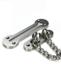 Extra Thick Door Chain Lock With 3mm SUS304 Stainless Steel Die Cast Heavy Duty Inside Door Security Chain Guard Brushed Nickel Finish