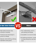Comparison of Heavy Duty Automatic Door Closer for Commercial and Residential Use Hydraulic 3 Spring Model Small Silver vs others.