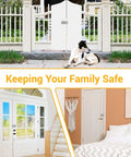 Installed Beefy Heavy Duty Door Slide Latch Lock Kit With Twelve Screws Two Pack Keyless Entry Thickened Steel Sliding Gate Lock