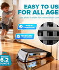 Heavy Duty Door Stopper Wedge Set Chrome Metal Non Slip Rubber Door Stops for Heavy Doors Works on Wood Tile Carpet