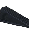 Heavy Duty Jumbo Door Wedge In Black For Home And Office Use Extra Grip Lip Non-Marking Hard Plastic With Large Footprint To Hold Rough Surfaces