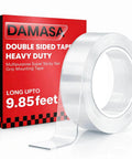 Heavy Duty Double Sided Tape For Indoor And Outdoor Use, Ultra Strong Mounting Tape That Sticks To Smooth Surfaces Without Nails