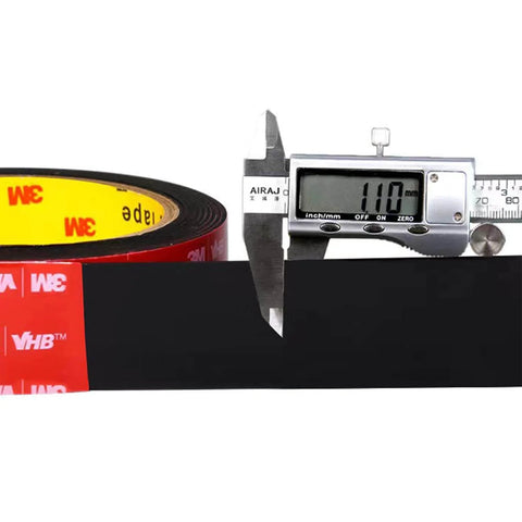 Caliper measuring Heavy Duty Double Sided Foam Tape, 15.6 Ft Long, 1/4 Inch Wide, waterproof industrial grade adhesive roll