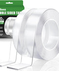 Go-To Heavy Duty Double Sided Tape 240 Inch Pack With Nano Mounting Adhesive, showing two rolls in packaging.