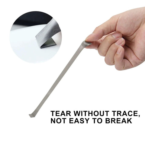 Person holding Heavy Duty Double Sided Tape 0.39 Inch By 108 Feet Waterproof Foam Mounting Adhesive showcasing tear resistance.