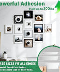 Three Rolls Heavy Duty Double Sided Tape Set With Nano Adhesive, 360 Inches Total Length, Clear Removable Mounting Tape In Three Widths 1.18 Inches, 0.79 Inches And 0.39 Inches For Walls, Posters, Rugs And Pictures used to hang frames on wall