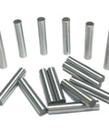 Heavy Duty 3/16 Inch By 1 Inch Dowel Pins 15 Pack For Woodworking and Shelving, Alloy Steel Precision Pins Displayed