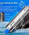 Locking Heavy Duty Drawer Slides For Side Mount Full Extension Ball Bearing, corrosion-resistant, 500 lb capacity