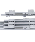 Bottom Mount Heavy Duty Drawer Slide With Pull Out Function for kitchen cabinets and closets, metal slide set for smooth operation