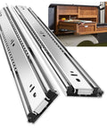 Heavy Duty Drawer Slides 12 To 40 Inch Full Extension Ball Bearing Rails Side Mount 150 Lb Load Capacity Cold Rolled Steel