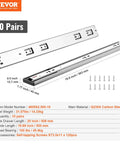 Image of Soft Close Drawer Slides Set With Heavy Duty Ball Bearing Full Extension Side Mount Rails For Dresser Drawers In 20 Inch Lengths.
