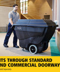 Heavy Duty Tilt Dump Truck Cart For 450 Lb Loads With Wheels Ideal For Trash And Recycling In Construction And Industrial Environments Rubbermaid Commercial Tilt Dump Truck Half Cubic Yard Capacity Through Doors Elevators