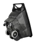 Heavy Duty Tilt Dump Truck Cart For 450 Lb Loads With Wheels Ideal For Trash And Recycling In Construction And Industrial Environments Rubbermaid Commercial Tilt Dump Truck Half Cubic Yard Capacity Through Doors Elevators, side view with handle and wheels visible