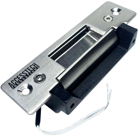 Heavy Duty Electric Strike Door Lock 2200 Lbs ANSI Standard Model 300 Fail Secure Fail Safe 12VDC front view