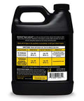 Back view of Heavy Duty Hyper Lubricant Engine Treatment For All Oils And Engines 32 Ounce Bottle Single Black with label instructions