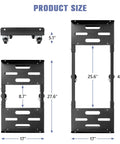 Product dimensions for 2000LBS Heavy Duty Moving Dolly with 6 Swivel Wheels, Furniture Dolly with 100% Thicken Steel Frame