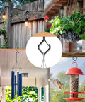 35 Piece Heavy Duty Eye Screw Hooks With Safety Buckle For indoor and outdoor hanging applications displayed with plants and lights