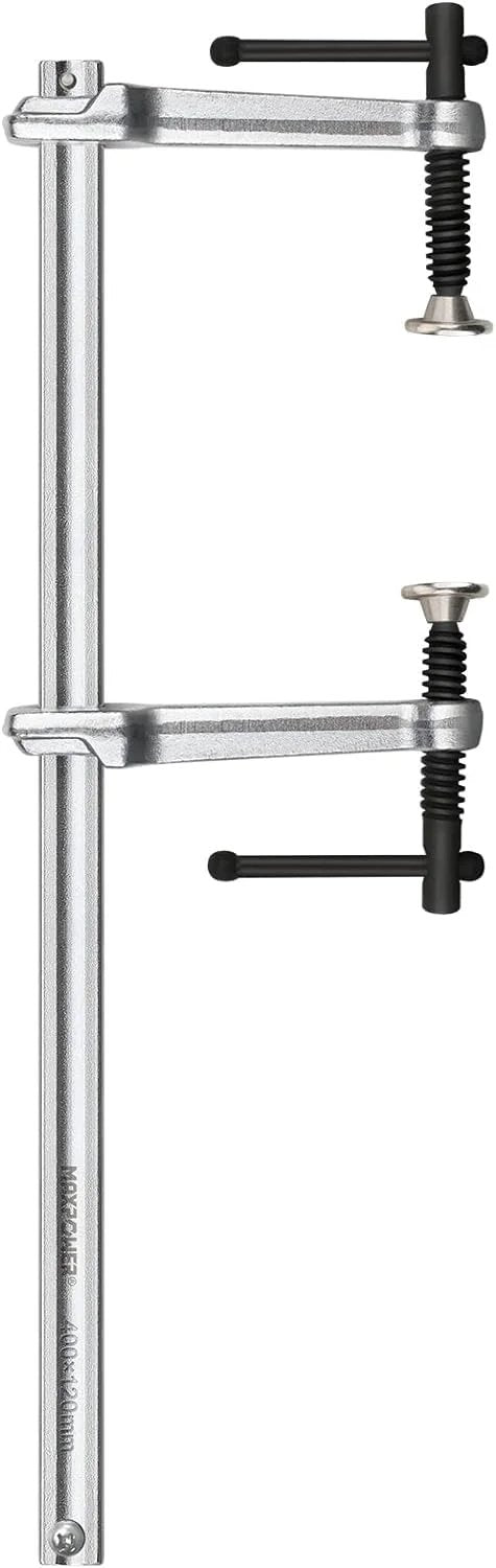 Multifunctional F Clamp 15 3 4 Inch Double Force Bar Clamp For Welding Metalworking And Woodworking, heavy-duty steel design.