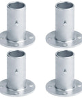 Heavy Duty Chain Link Fence Post Floor Flange Base Set Of Four For One Five Eighths Inch OD Poles Surface Mount Round Post Base