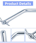 Replacement Pins And Clips For Fifth Wheel Hitches And Goosenecks With Fifth Wheel Rails Half Inch Size Universal Fit shown in detail